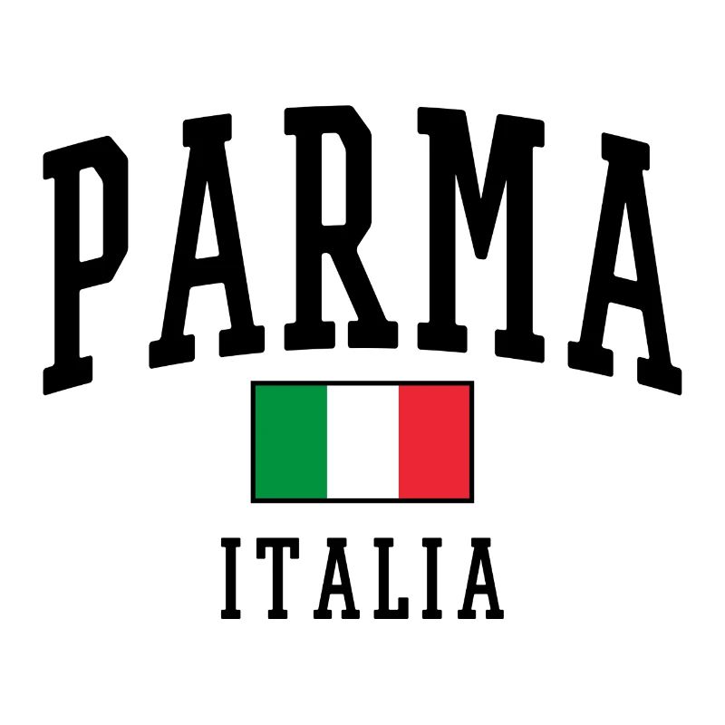 Conception Parma Italia avec description du drapeau national :
