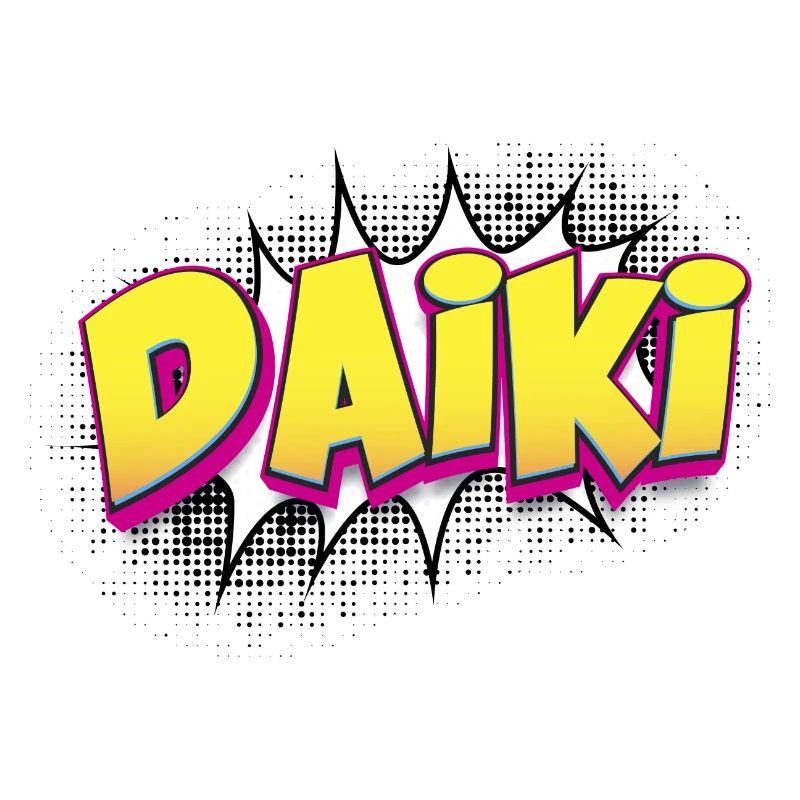 Daiki Custom Name Comic Book Style Pop Art, Daiki