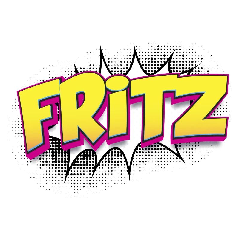 Fritz Custom Name Comic Book Style Pop Art, Fritz