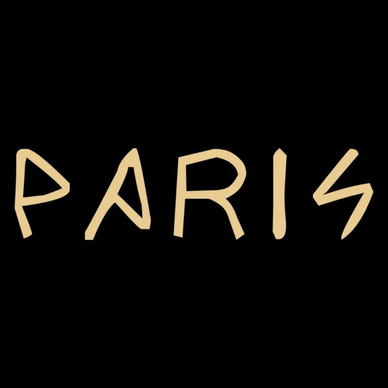 Paris Schriftzug Geschenk Geschenkidee