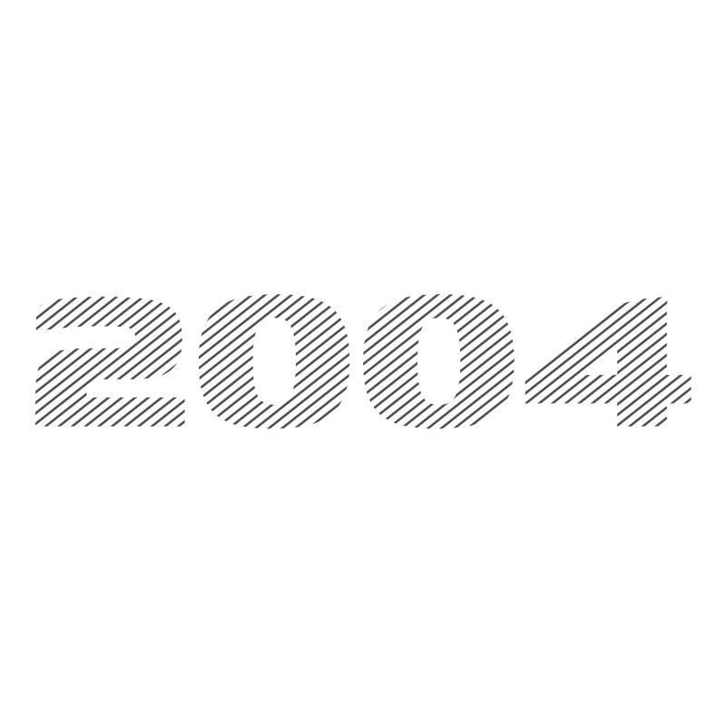 Born 2004 Retro Stripe Modern Birthday Design