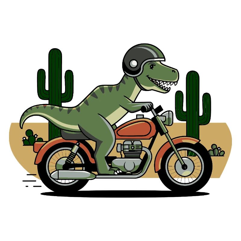 T-Rex on a Motorcycle