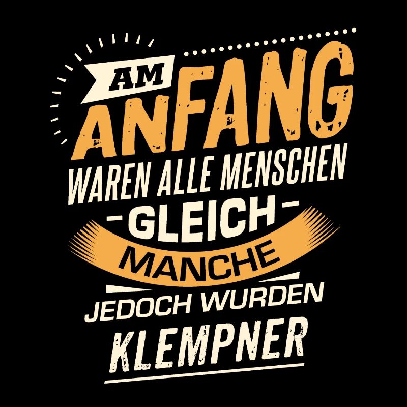 Am Anfang Klempner RAHMENLOS Berufe Jobs Geschenk
