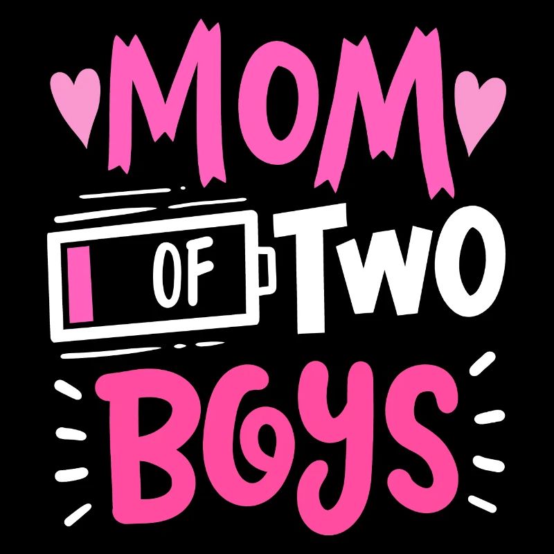 Mutter von 2 Jungen Low Battery Funny Mothers Day