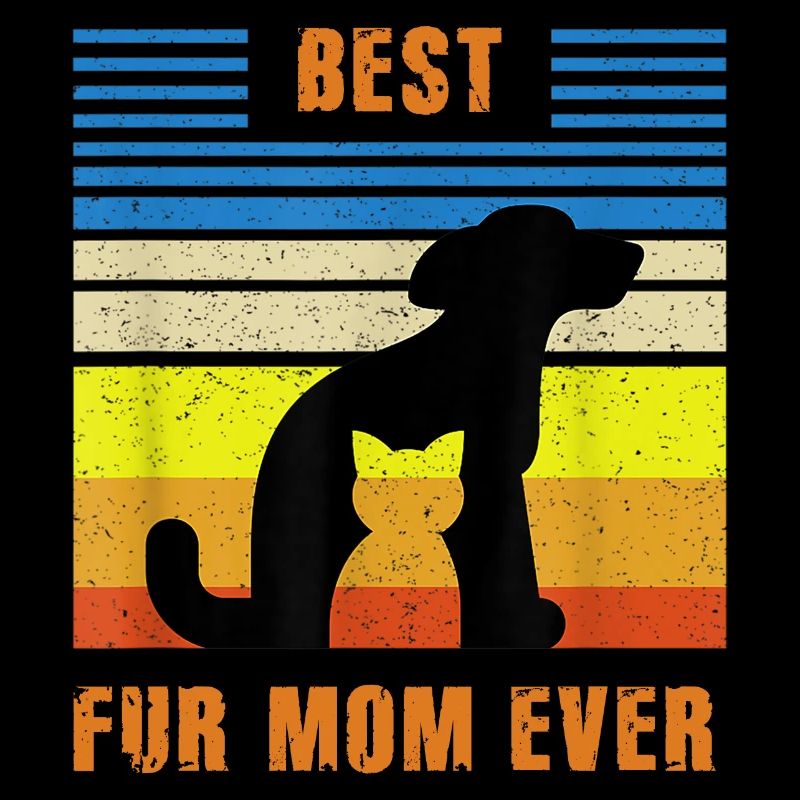 Meilleur propriétaire de chat de chien de mère en fourrure