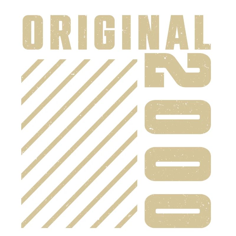 Original 2000 Authentisch 2000 Vintage Bursdag