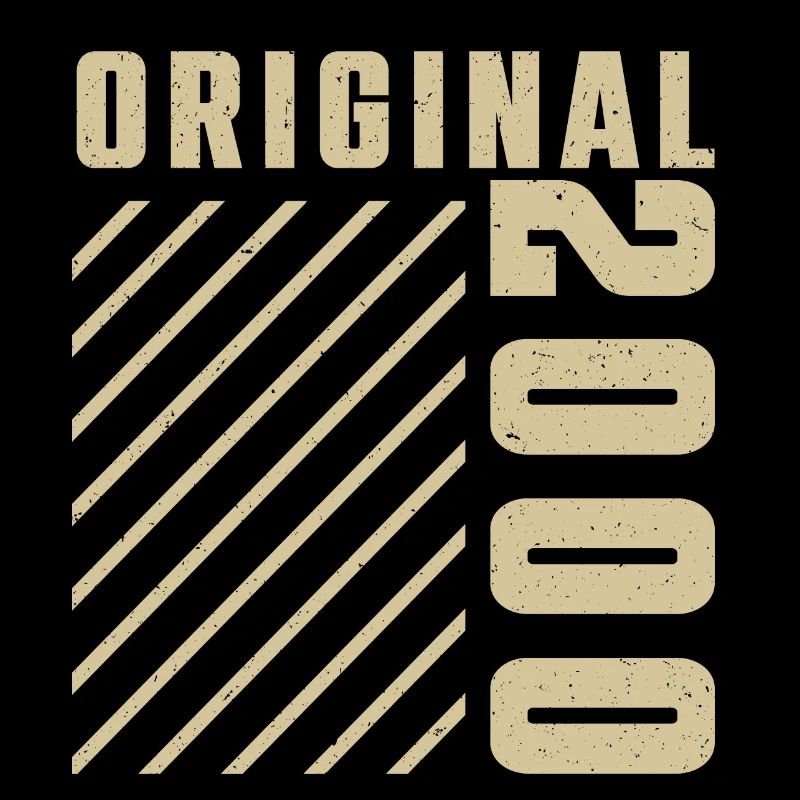 Original 2000 Authentisch 2000 Vintage Bursdag