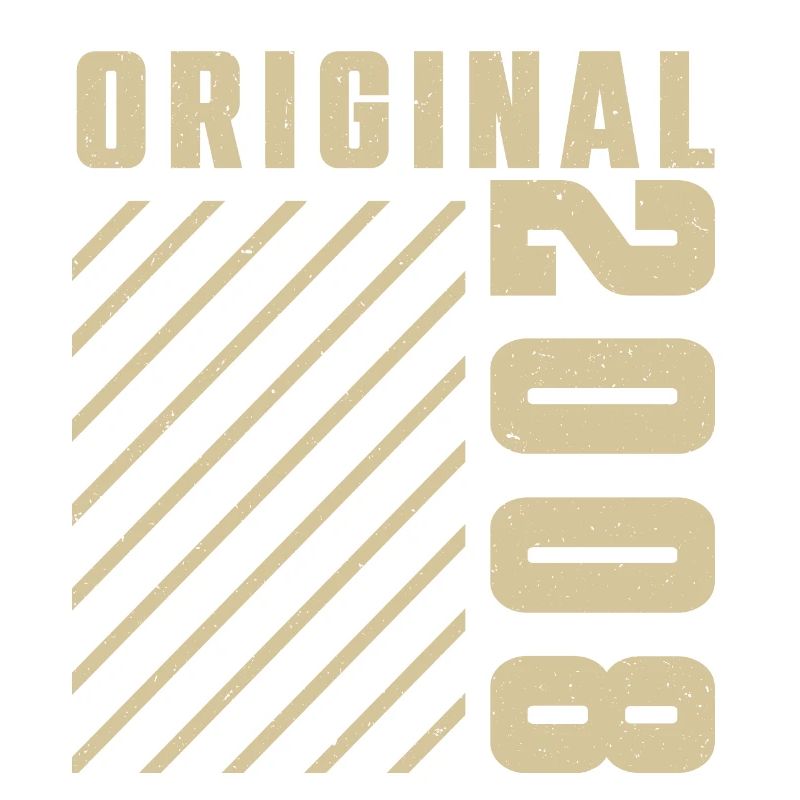 Original 2008 Authentic 2008 Vintage Bursdag
