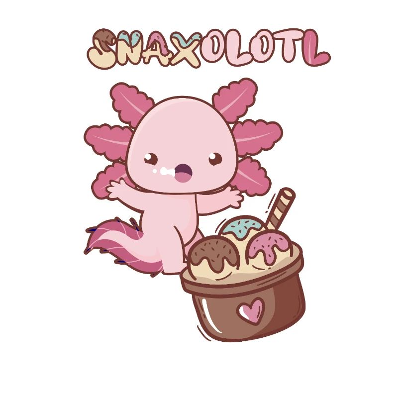 Snaxolotl sucht Eiscreme