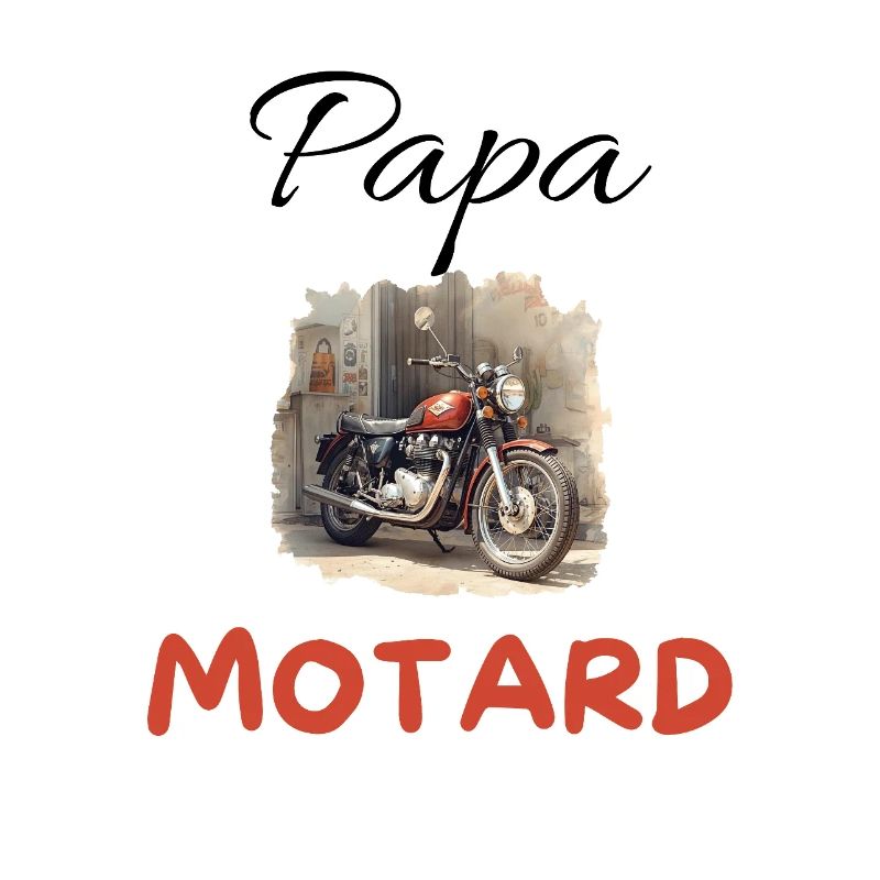 Vintage Motorcycle Biker Dad