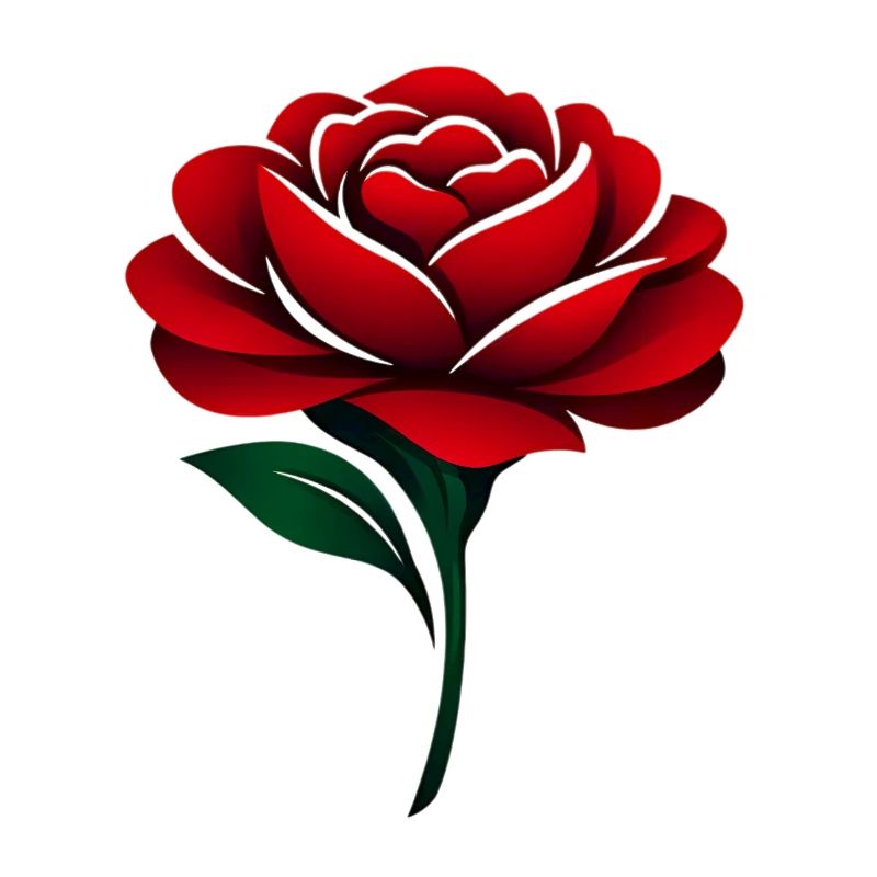 Red Rose Deep Red Blossoms