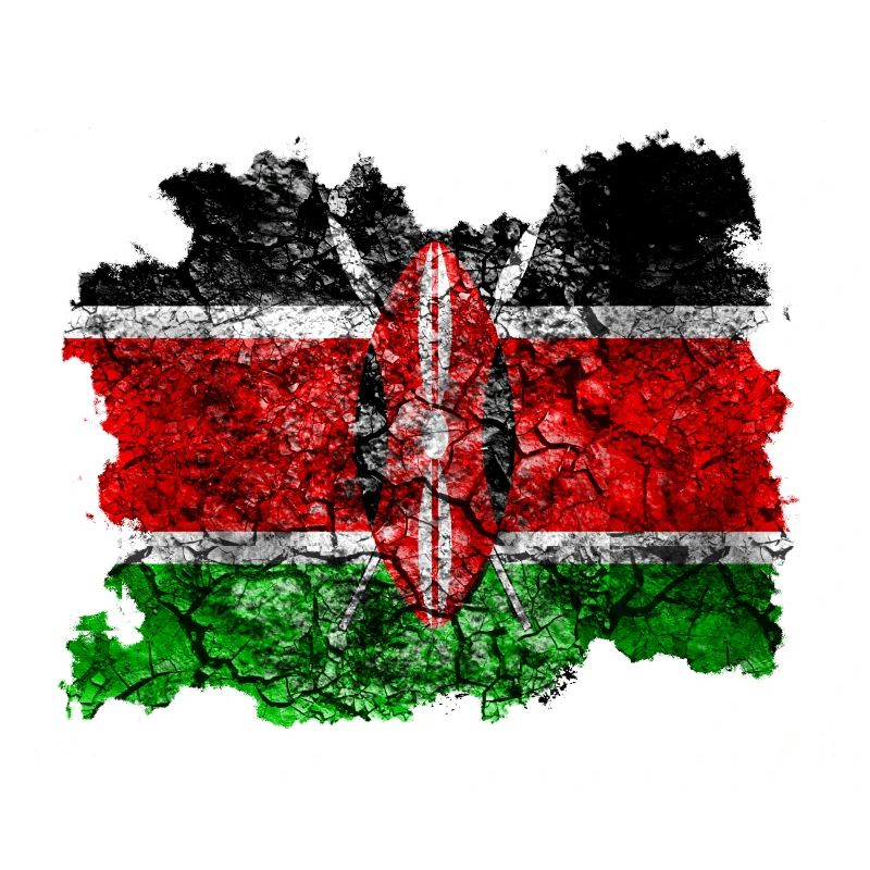 Kenya Drapeau Vintage