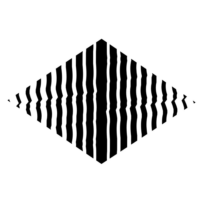 Rhombus shape line pattern many strokes