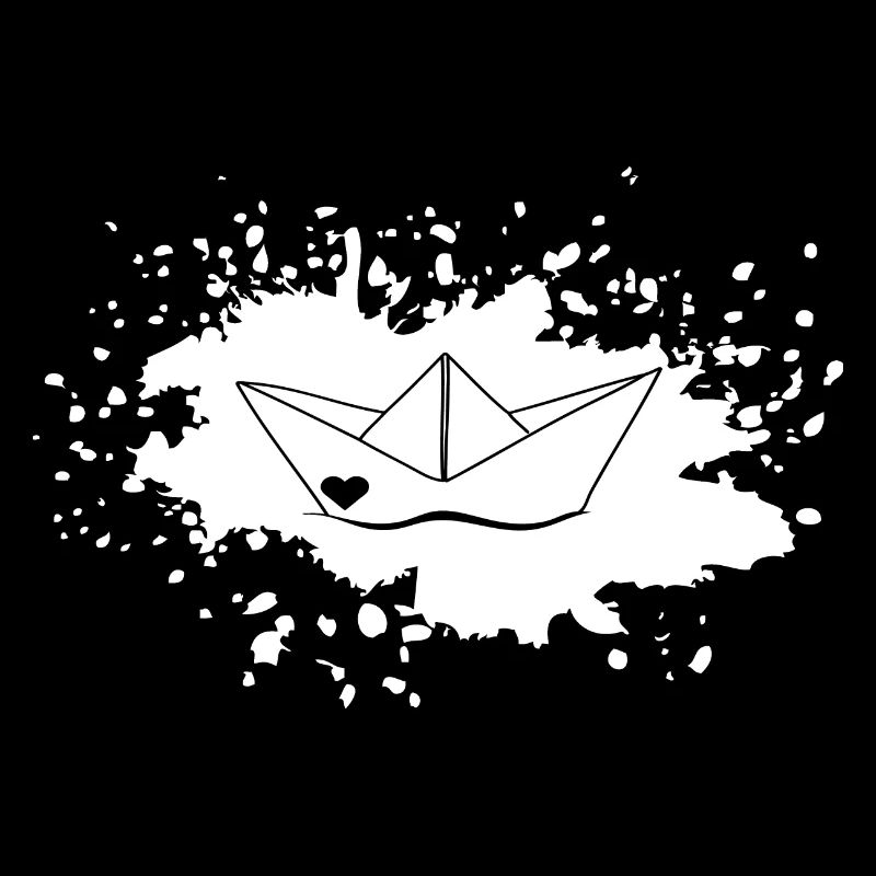 Farbklecks Schiffchen