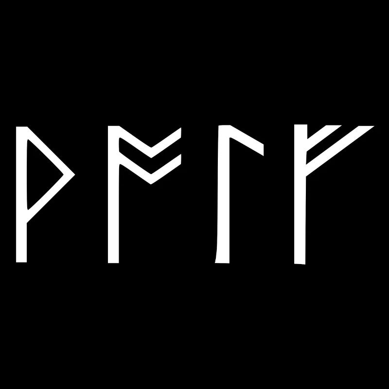 Wolf runes font Germanic Vikings Celts