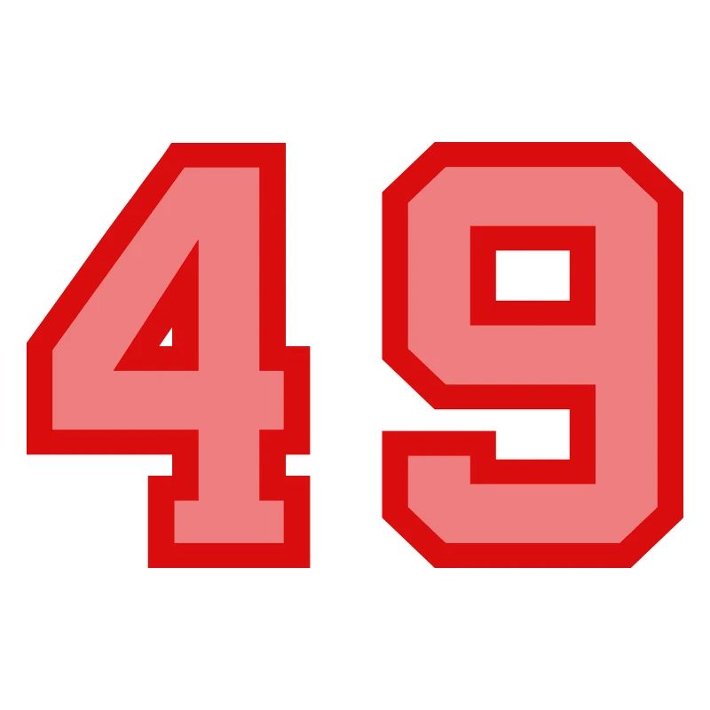 Cool Retro Retrostyle Jersey Number Back Number