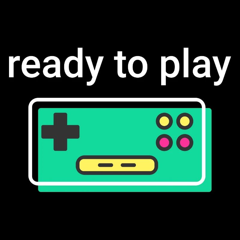 ready to play: retro clean game controller white