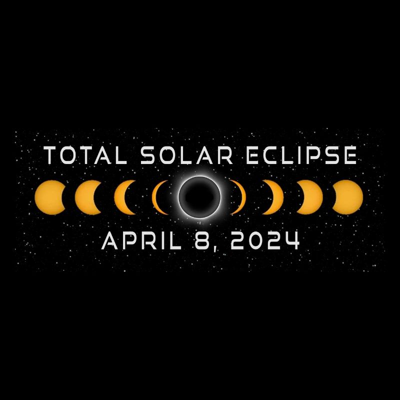 Souvenir de l’éclipse solaire 2024 8 avril