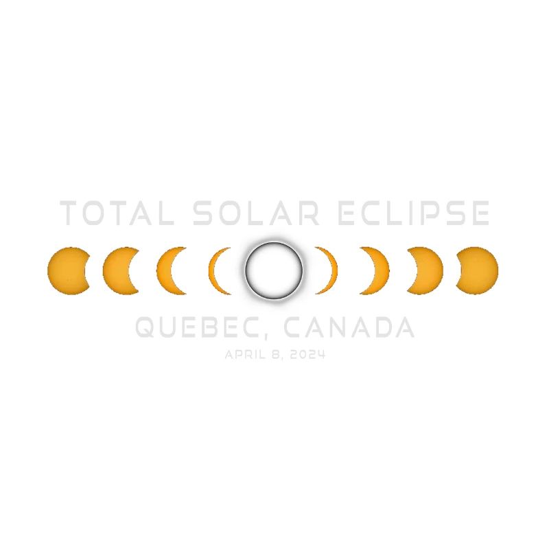 Quebec Canada Solar Eclipse 2024 April 8 Souvenir