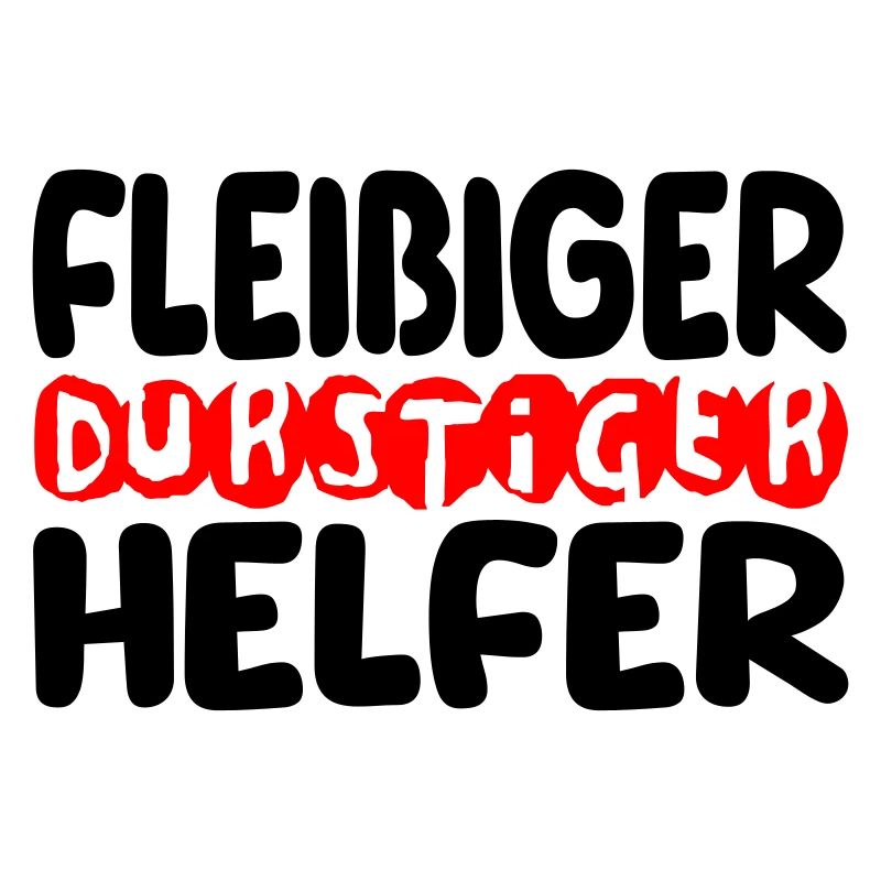 fleißiger durstiger helfer