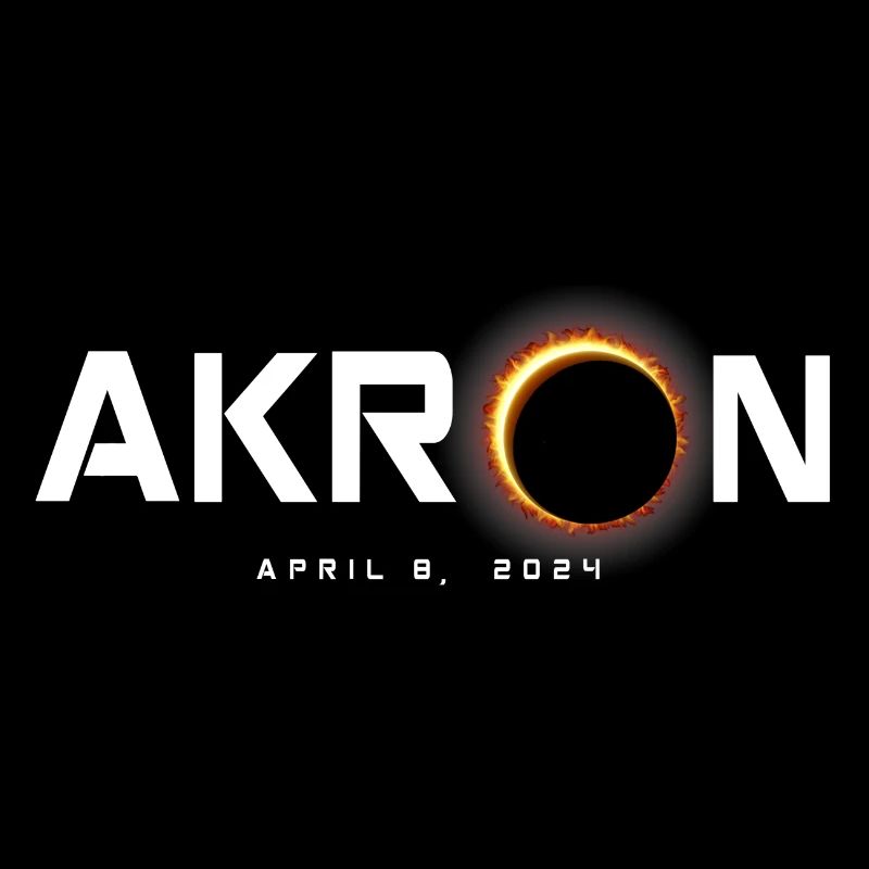 Akron Ohio 2024 Eclipse Souvenir April 8