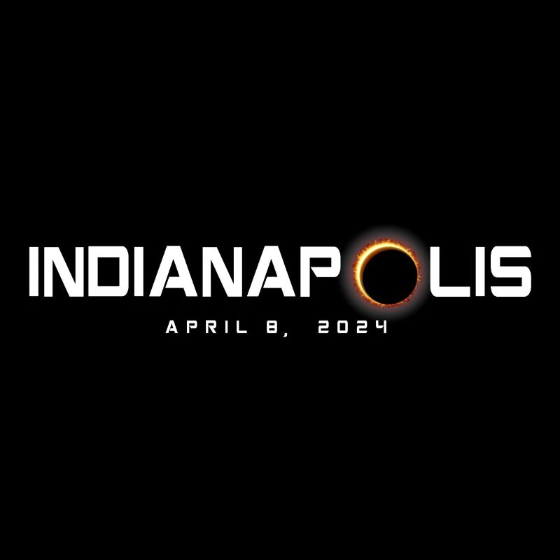 Indianapolis Indiana 2024 Eclipse Souvenir 8 avril