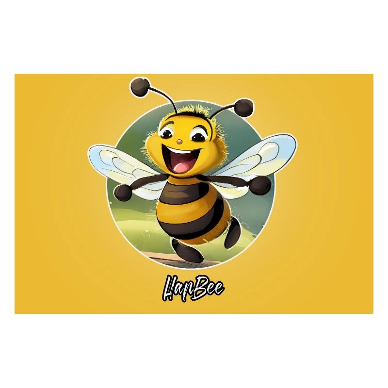 Pun ambiguous expression – HapBee (Happy Bee)