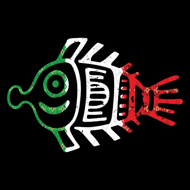 Symbole aztèque Maya mexicain Drapeau mexicain Bec-en-sabot