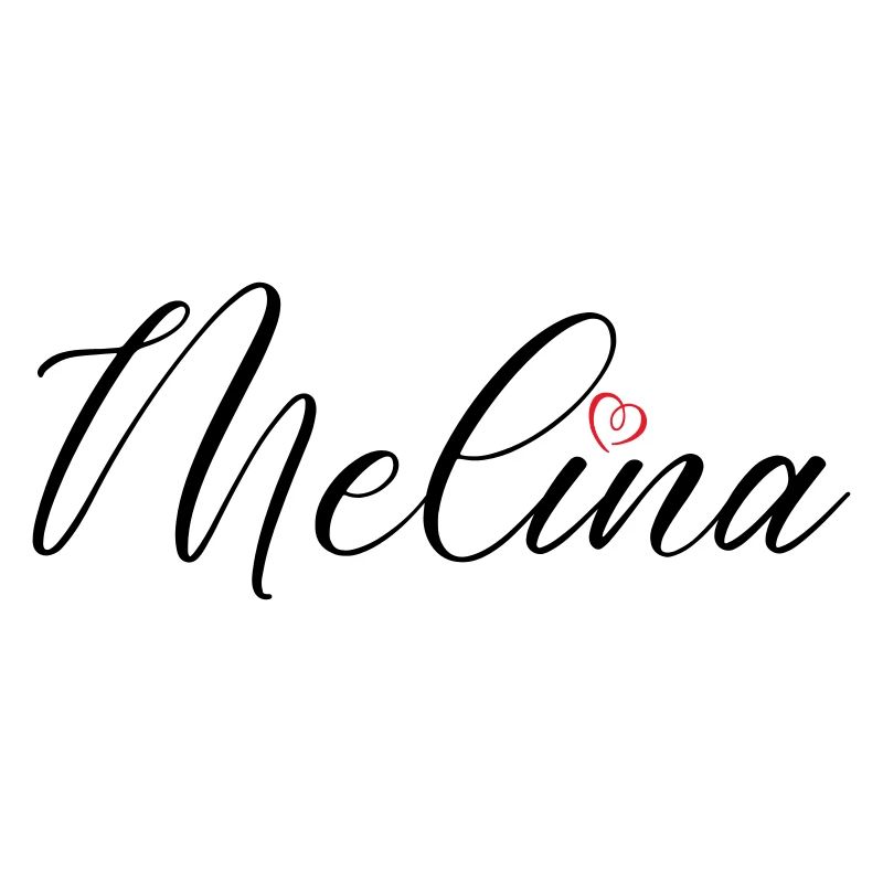 Melina Name Heart