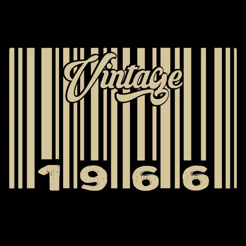 vintage 1966 Code barre 1966: Année 2025.