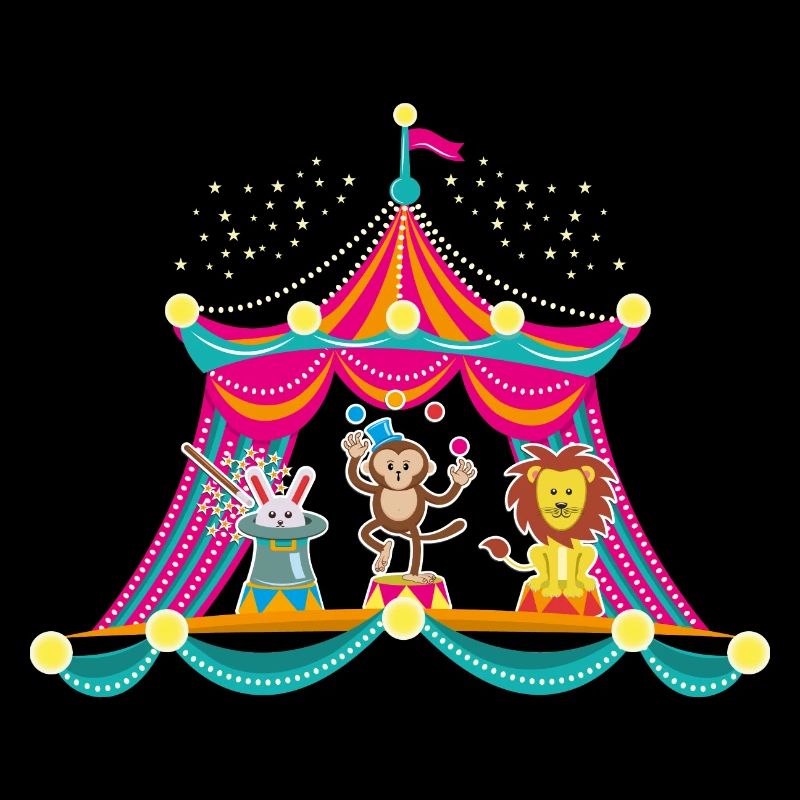 Circus - Monkey Circus - Circus Animals Hare Lion