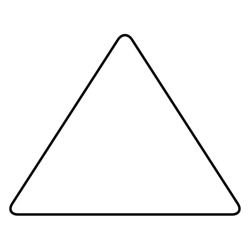 Triangle with rounded corners