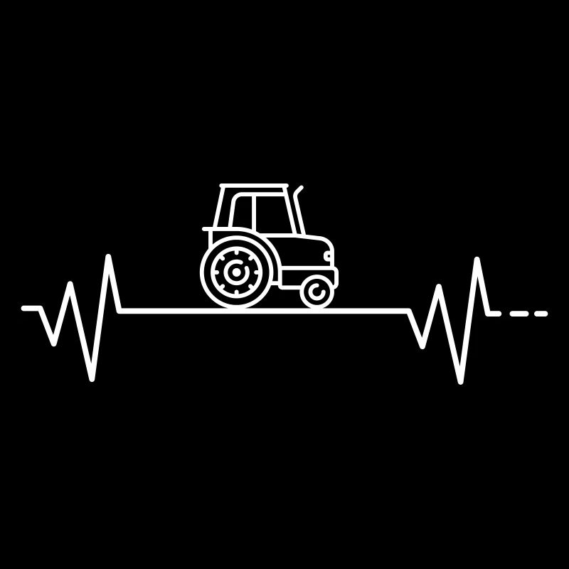 Herzschlag Traktor Trecker Acker Schlepper Bauer