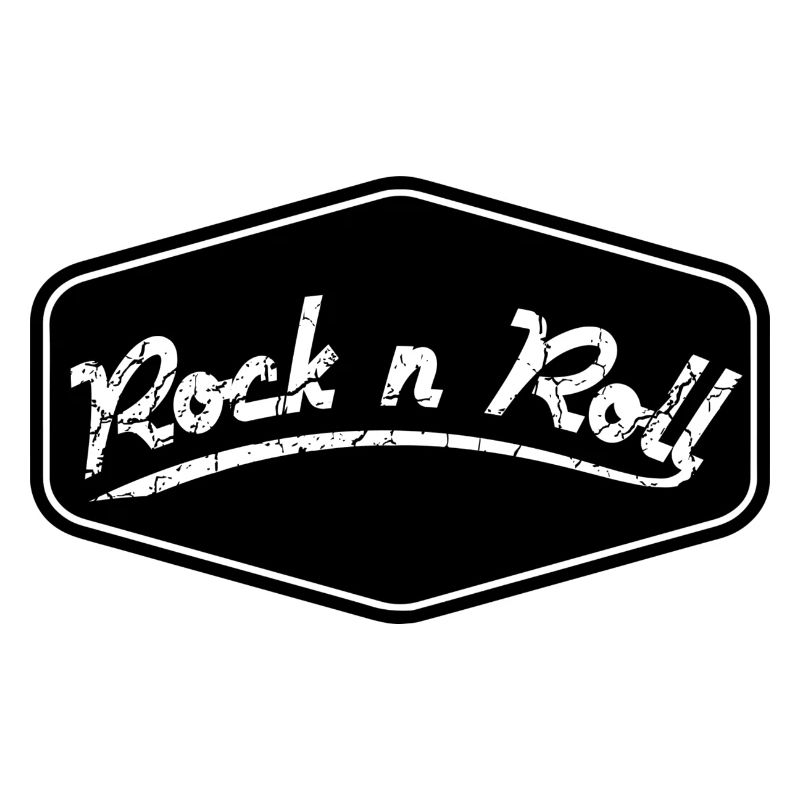 Rock n Roll Schild Shape
