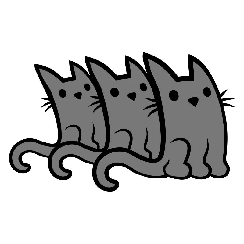 3 petits chats mignons