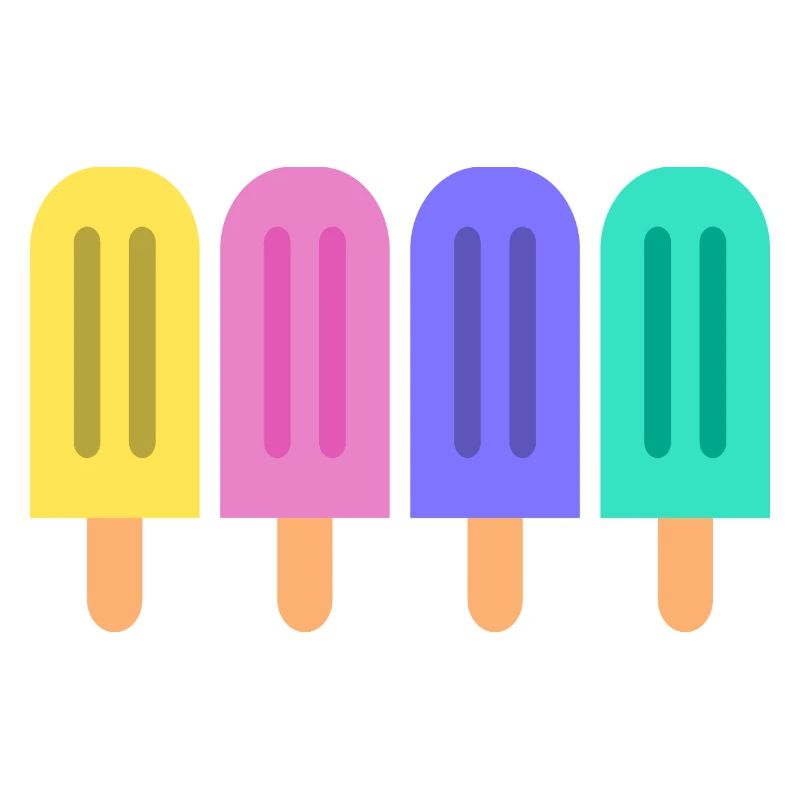 Buntes Eis