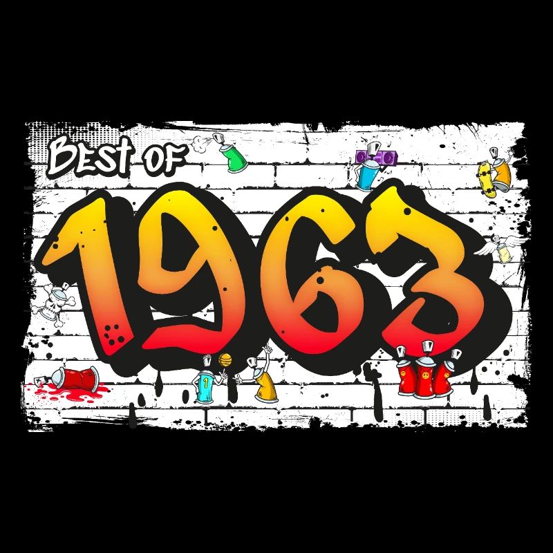 Graffiti rétro de 1963 – 62 ans d’Iconic Edge