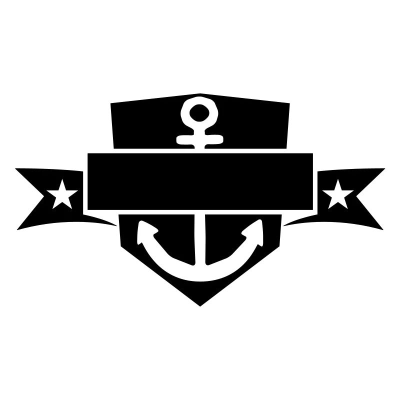 bannière bouclier blason nom de texte ancré ancre jeter