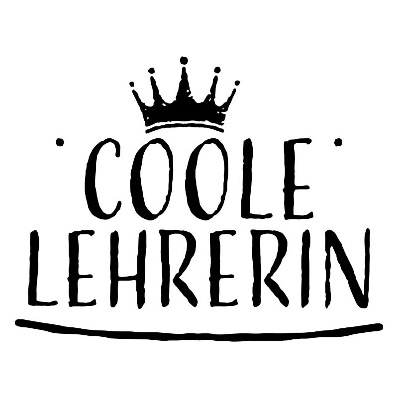 Krone schwarz coole lehrerin