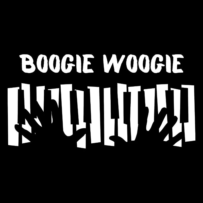 Boogie Woogie hands and piano design.