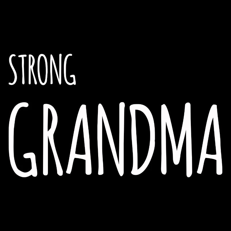 Strong Grandma comic white