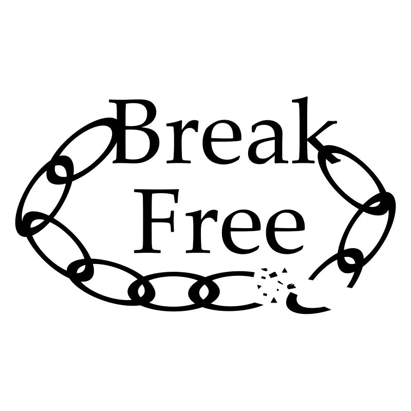 Break Free - lettrage avec image