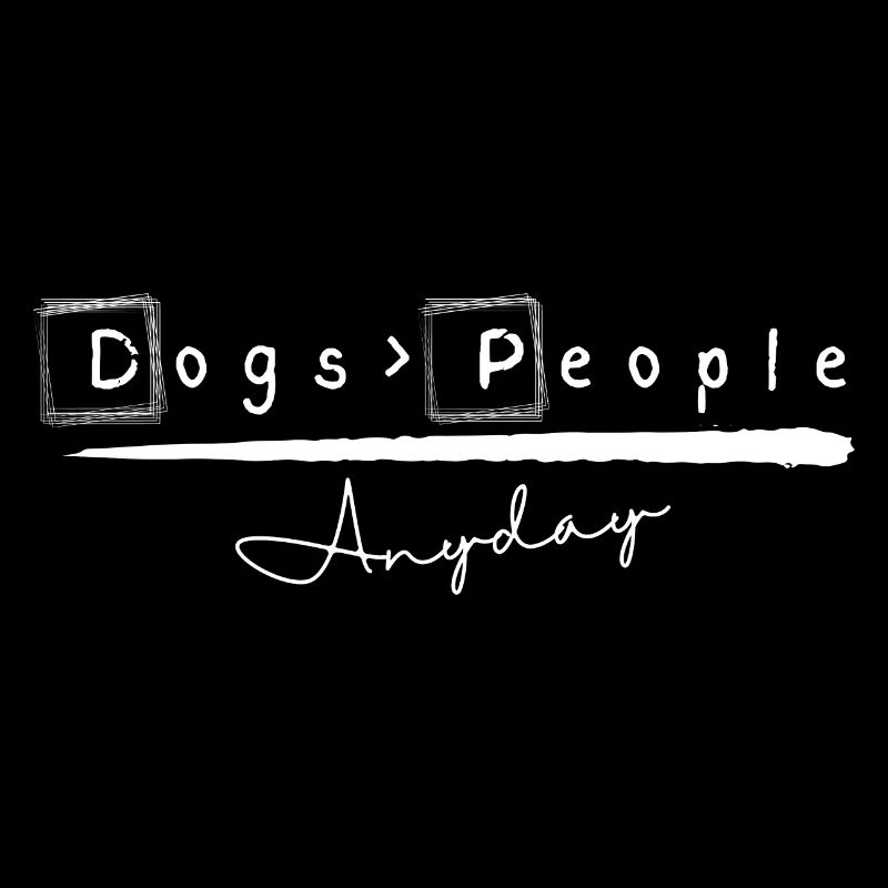 Dogs Vs People white text