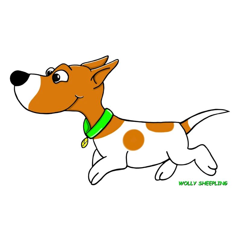 Süßer Jack Russel Comic Wolly Sheepling Gaming