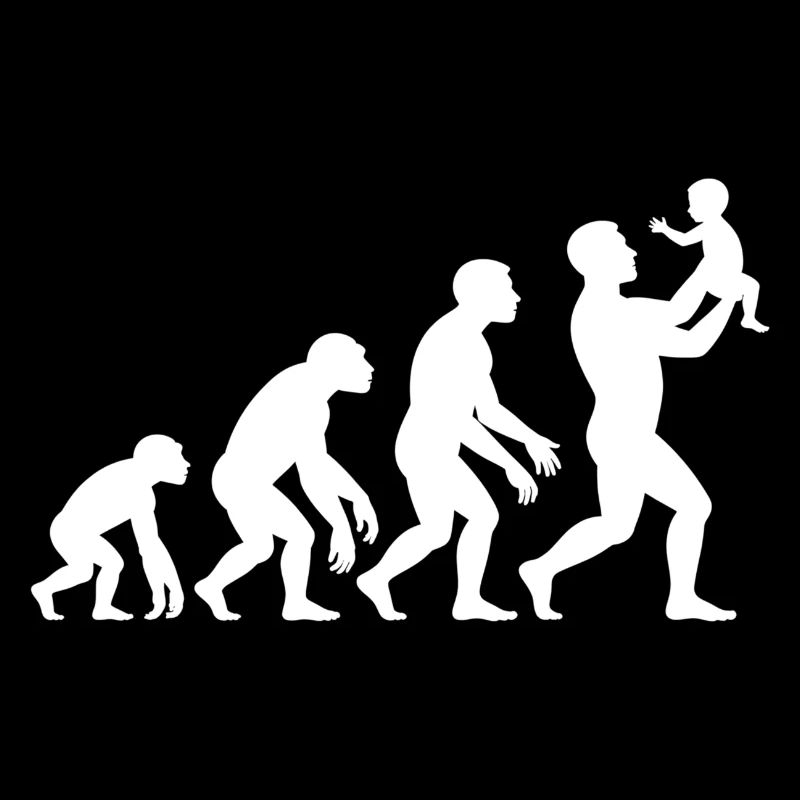 Evolution vom Affen zum Vater