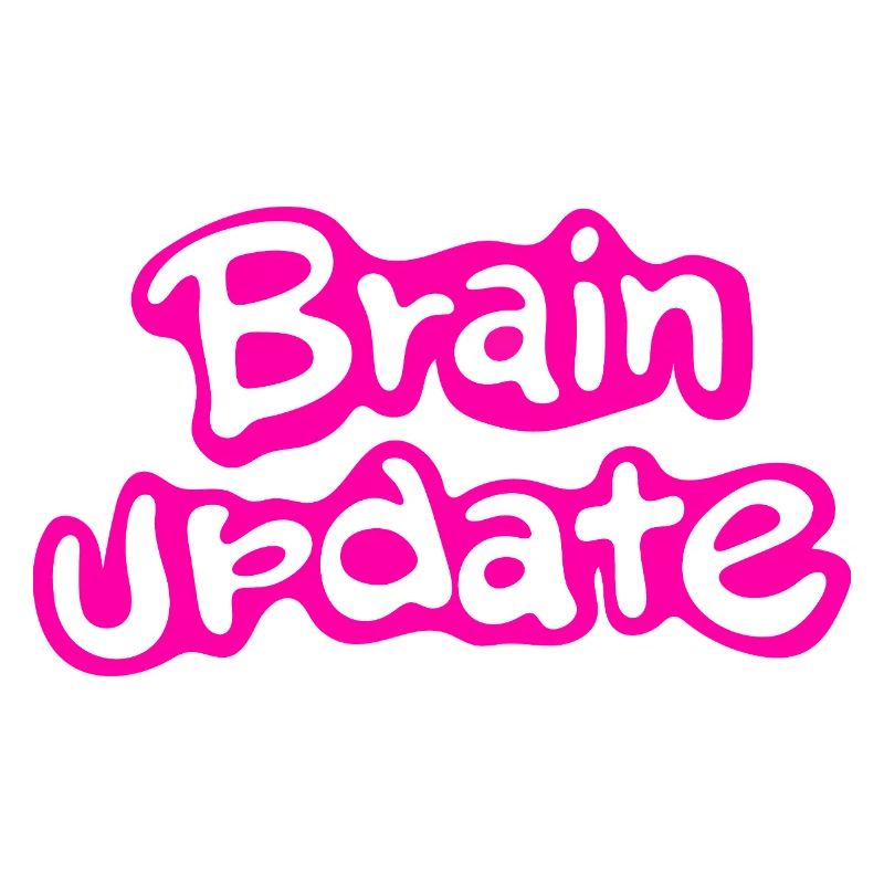 Brain Update Comic-Schrift pink.