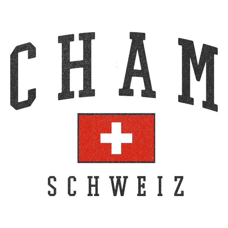 Style du drapeau suisse cham