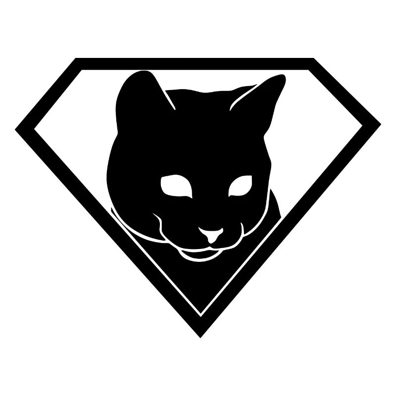 Superhero Cat in Shield | Supercat Emblem