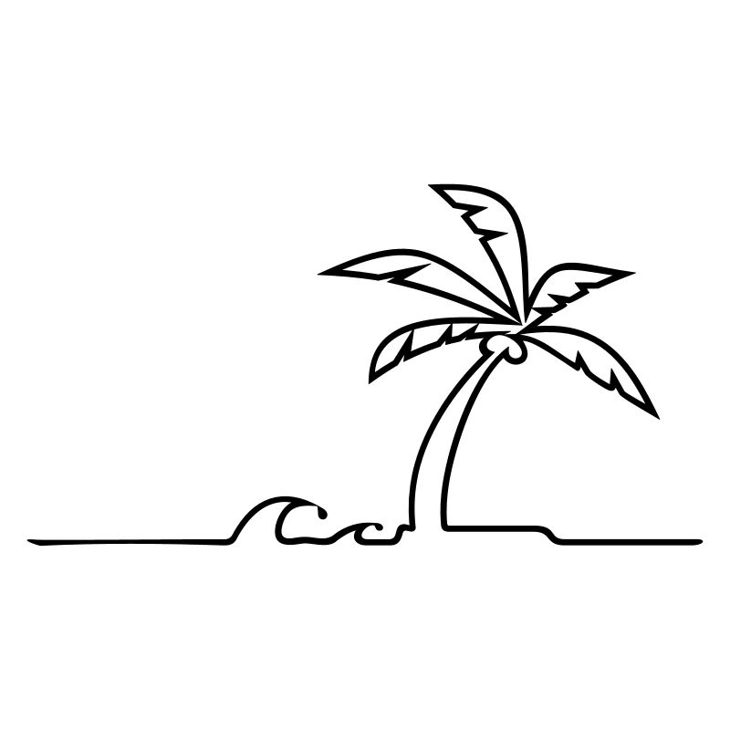Palme de l’île / Island Palm Tree (1c)