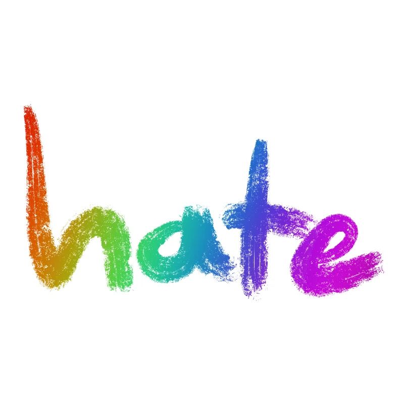 Hate Text Rainbow